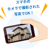 スマホのカメラで撮影された写真でOK！