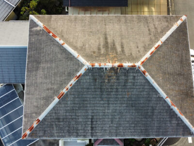 大阪府高槻市真上町 外壁塗装 屋根重ね葺き工事