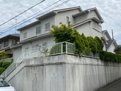 兵庫県 川辺郡 猪名川町 つつじヶ丘 外壁塗装工事 屋根重ね葺き工事 外塀塗装工事