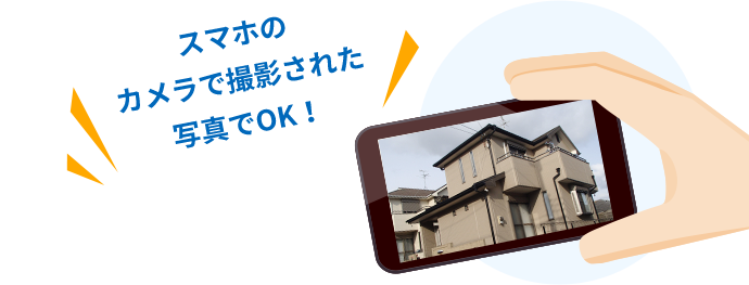 スマホのカメラで撮影された写真でもOK!